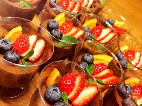 バレンタインに♥簡単本格的チョコムース!